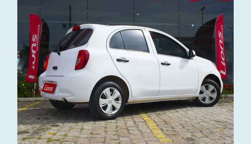 NISSAN MARCH S 1.0 12V FLEX MANUAL 4P - BRANCO - 2019 Foto 8 (Grande)