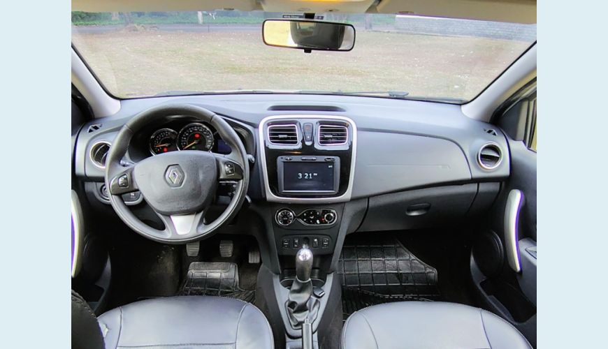 RENAULT RENAULT SANDERO FLEX MANUAL 4P - BRANCO - 2015 Foto 8 (Grande)