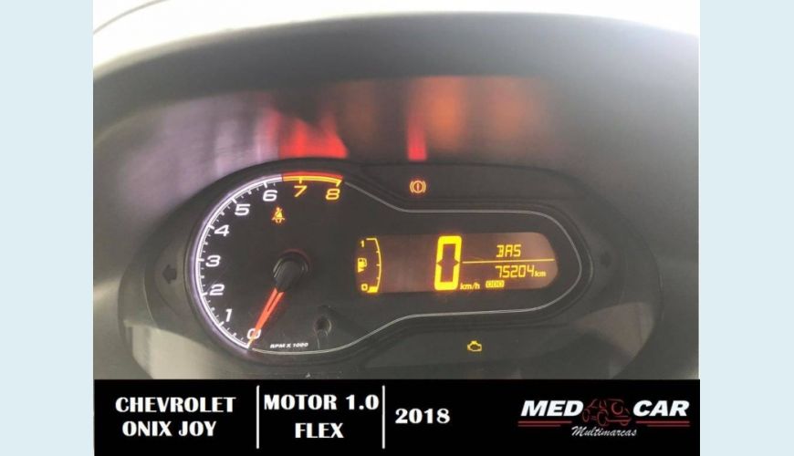 CHEVROLET ONIX 1.0 MPFI JOY 8V FLEX 4P MANUAL - BRANCO - 2018 Foto 9 (Grande)