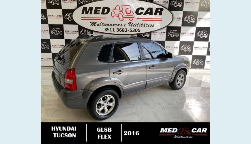 HYUNDAI TUCSON 2.0 MPFI GLS 16V 143CV 2WD FLEX 4P AUT. - CINZA - 2016 Foto 9 (Grande)