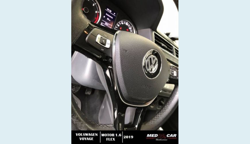 VOLKSWAGEN VOYAGE 1.6 16V MSI TOTALFLEX 4P AUT. - BRANCO - 2019 Foto 9 (Grande)