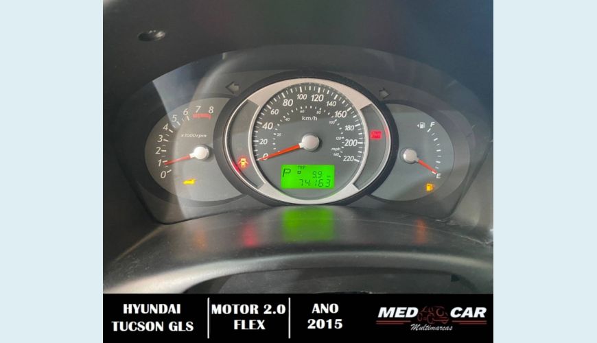 HYUNDAI TUCSON 2.0 MPFI GLS 16V 143CV 2WD FLEX 4P AUT. - BRANCO - 2015 Foto 9 (Grande)