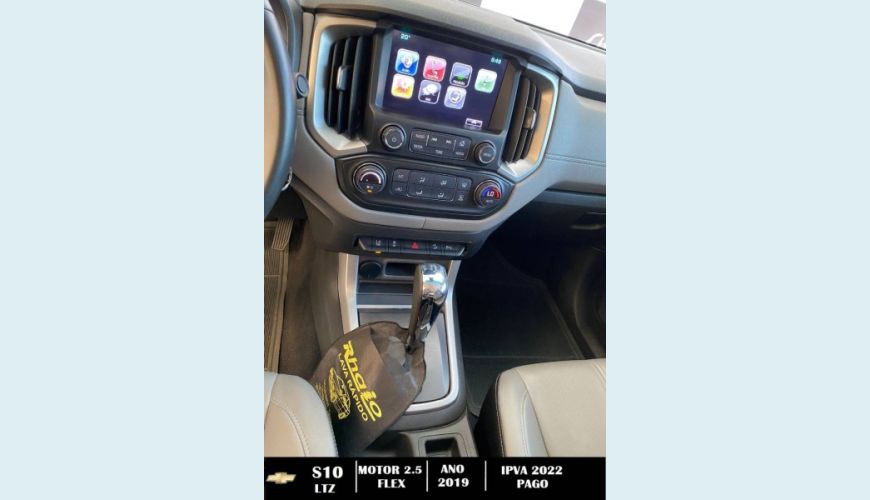 CHEVROLET S-10 2.5 LTZ 4X2 CD 16V FLEX 4P AUT. - BRANCO - 2019 Foto 9 (Grande)