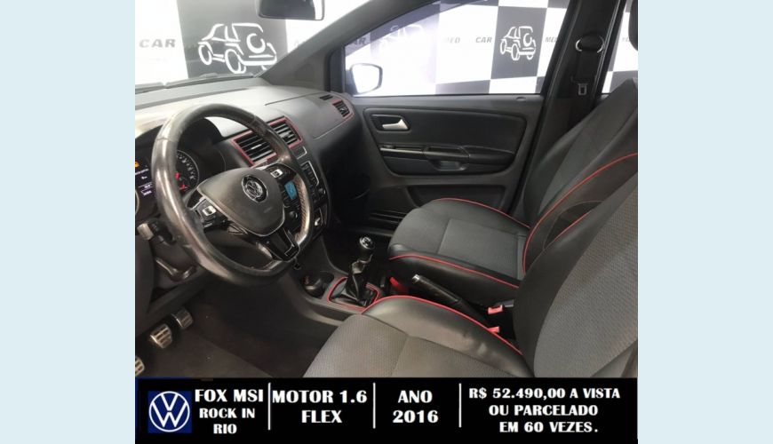 VOLKSWAGEN FOX 1.6 MI ROCK IN RIO 8V FLEX 4P MANUAL - PRETO - 2016 Foto 9 (Grande)