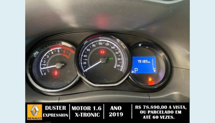 RENAULT DUSTER 1.6 16V SCE FLEX EXPRESSION X-TRONIC - PRATA - 2019 Foto 9 (Grande)