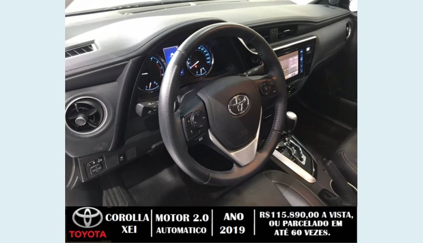 TOYOTA COROLLA 2.0 XEI 16V FLEX 4P AUT. - PRATA - 2019 Foto 9 (Grande)