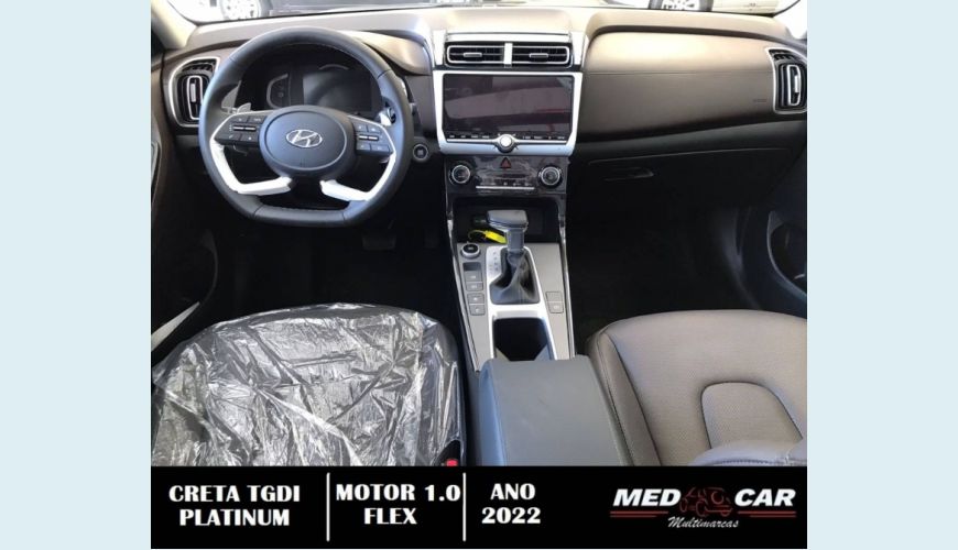HYUNDAI CRETA 1.0 TGDI FLEX PLATINUM AUT. - BRANCO - 2022 Foto 9 (Grande)