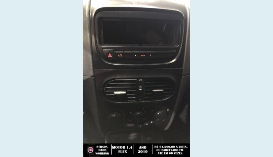 FIAT STRADA 1.4 MPI HARD WORKING CS 8V FLEX 2P MANUAL - BRANCO - 2019 Foto 9 (Grande)