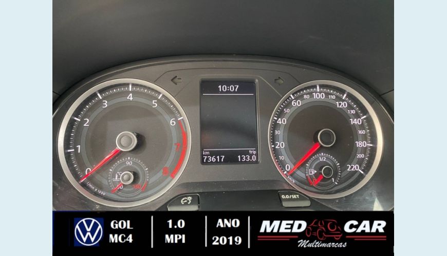 VOLKSWAGEN GOL 1.0 12V MPI TOTALFLEX 4P MANUAL - CINZA - 2019 Foto 9 (Grande)