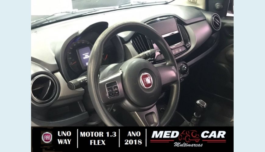 FIAT UNO 1.3 FIREFLY FLEX WAY 4P MANUAL - PRATA - 2018 Foto 9 (Grande)