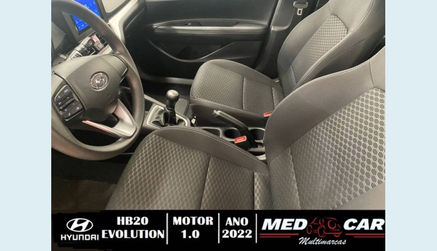 HYUNDAI HB 20 1.0 12V FLEX EVOLUTION MANUAL - PRATA - 2022 Foto 9 (Grande)