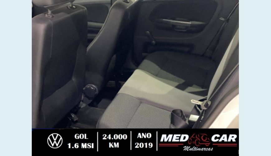 VOLKSWAGEN GOL 1.6 MSI TOTALFLEX 4P MANUAL - BRANCO - 2019 Foto 9 (Grande)