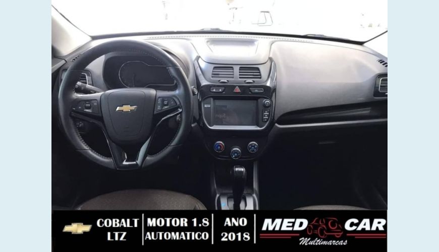 CHEVROLET COBALT 1.8 MPFI LTZ 8V FLEX 4P AUT. - PRETO - 2018 Foto 9 (Grande)