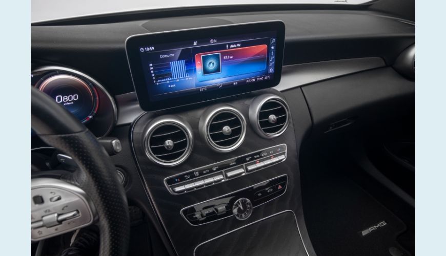 MERCEDES-BENZ C 300 2.0 CGI SPORT 9G-TRONIC - BRANCO - 2019 Foto 9 (Grande)