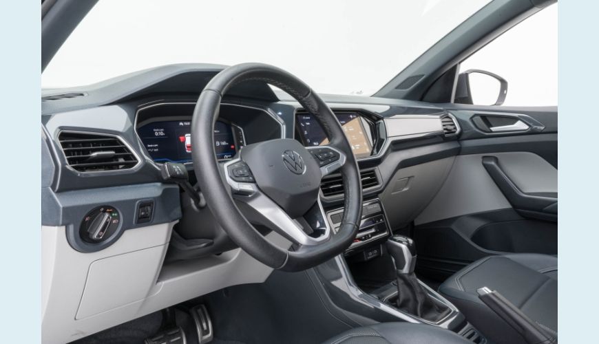 VOLKSWAGEN T-CROSS 1.4 250 TSI TOTAL FLEX HIGHLINE AUT. - CINZA - 2023 Foto 9 (Grande)