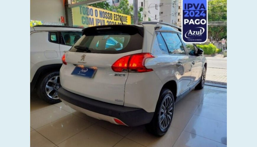 PEUGEOT 2008 1.6 16V FLEX ALLURE 4P AUT. - BRANCO - 2019 Foto 9 (Grande)
