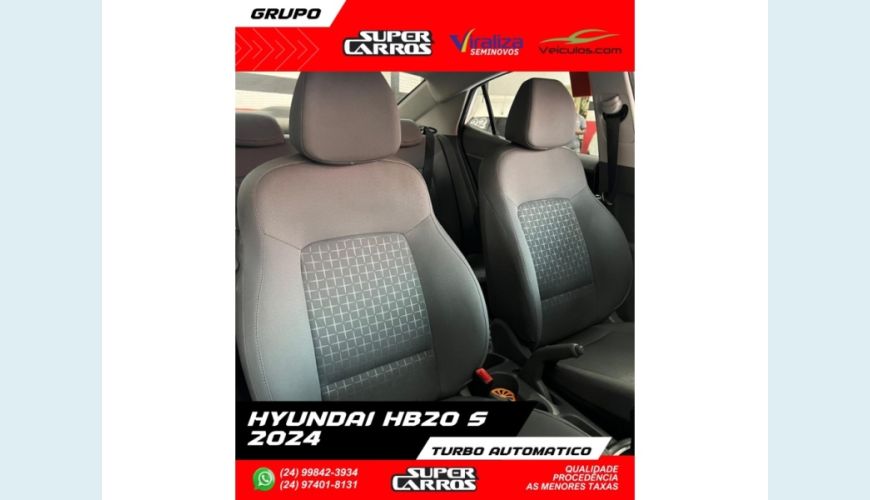 HYUNDAI HB 20S - BRANCO - 2024 Foto 9 (Grande)