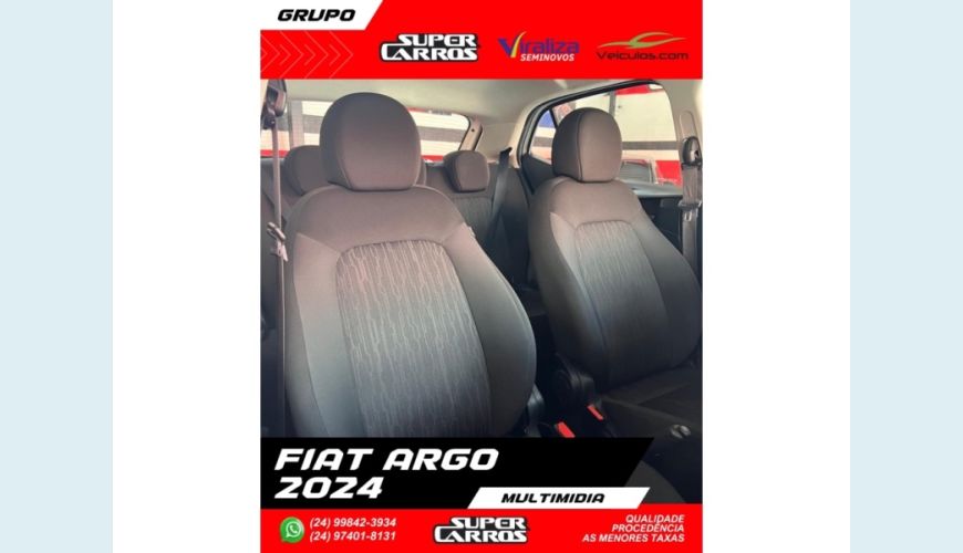 FIAT ARGO - BRANCO - 2024 Foto 9 (Grande)