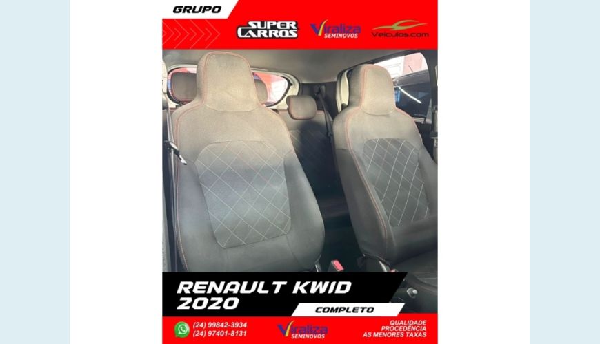 RENAULT KWID - BRANCO - 2020 Foto 9 (Grande)
