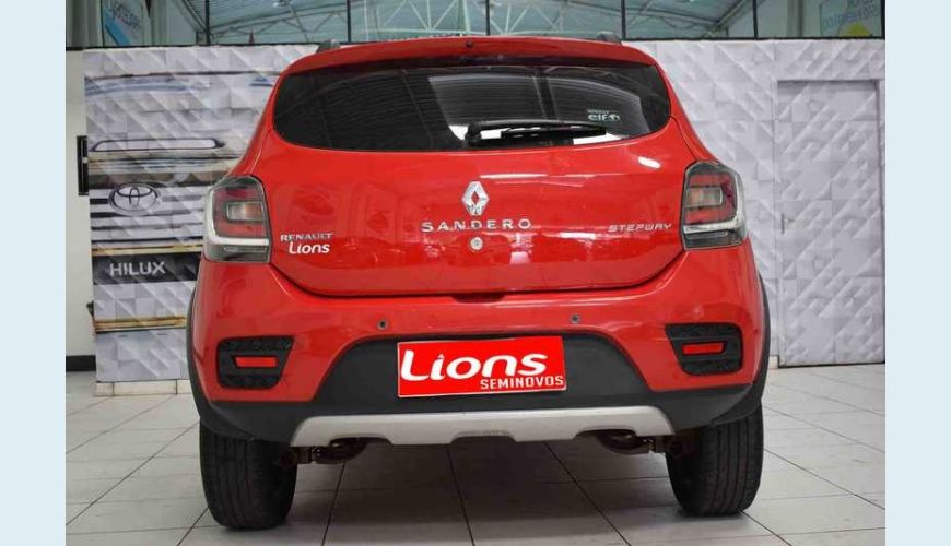 RENAULT SANDERO STEPWAY 1.6 8V FLEX - VERMELHO - 2017 Foto 9 (Grande)