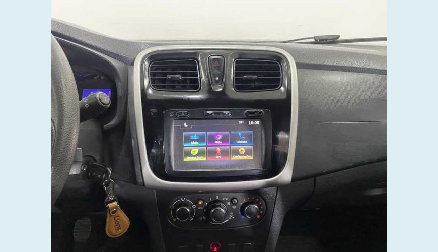 RENAULT SANDERO EXPRESSION 1.6 16V SCE FLEX - BRANCO - 2018 Foto 9 (Grande)