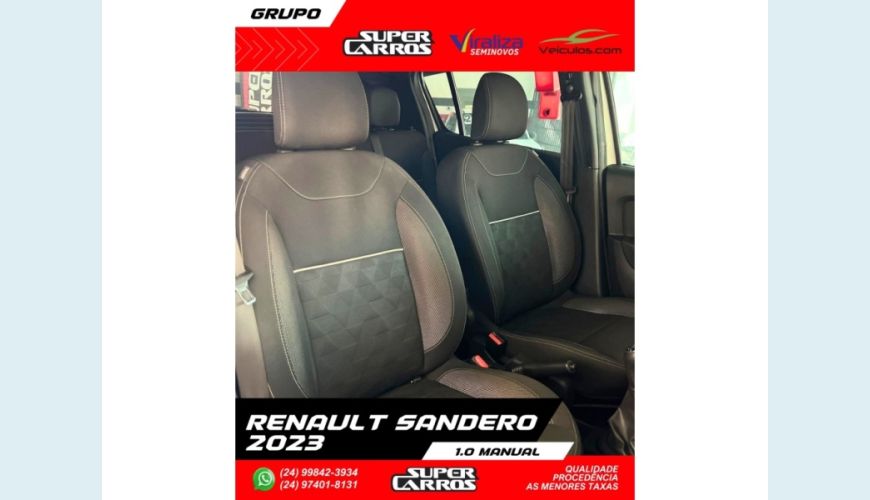 RENAULT SANDERO - BRANCO - 2023 Foto 9 (Grande)