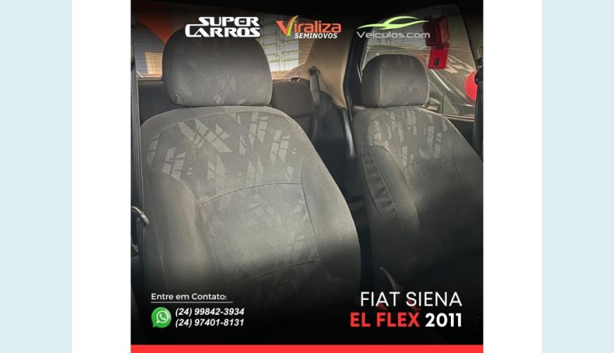 FIAT SIENA - PRETO - 2011 Foto 9 (Grande)