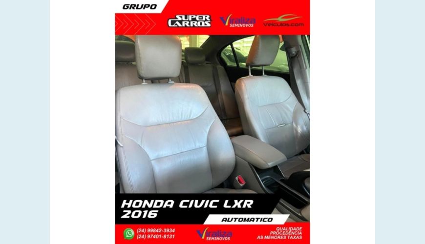 HONDA CIVIC - CINZA - 2016 Foto 9 (Grande)