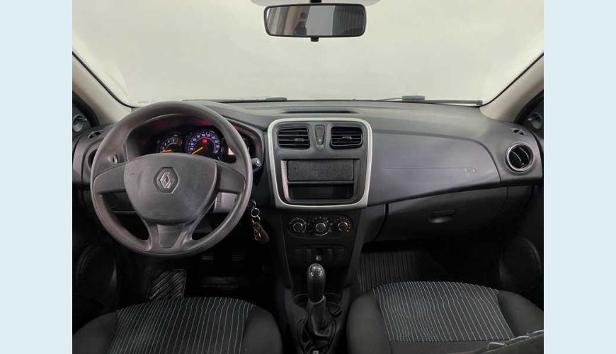 RENAULT LOGAN AUTHENTIQUE 1.0 16V FLEX - PRATA - 2014 Foto 9 (Grande)