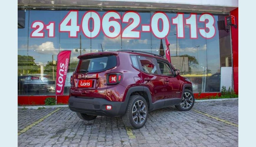 JEEP RENEGADE LONGITUDE 1.8 4X2 AUT. FLEX - VERMELHO - 2020 Foto 9 (Grande)