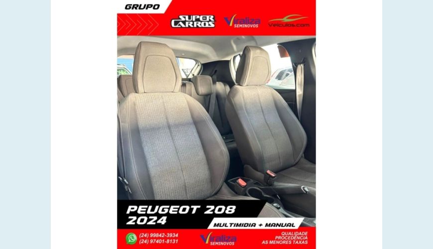 PEUGEOT 208 - BRANCO - 2024 Foto 9 (Grande)