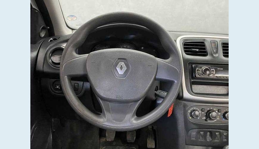 RENAULT LOGAN AUTHENTIQUE 1.0 12V SCE (FLEX) - BRANCO - 2020 Foto 9 (Grande)