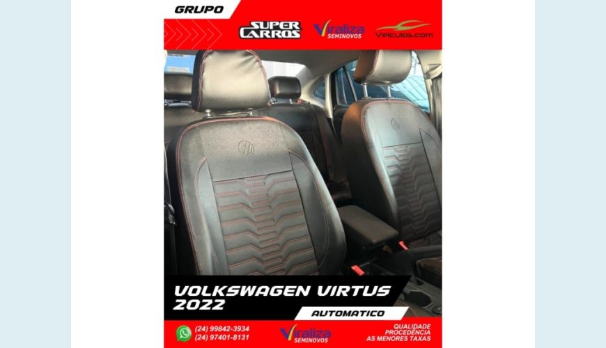 VOLKSWAGEN VIRTUS - PRETO - 2022 Foto 9 (Grande)
