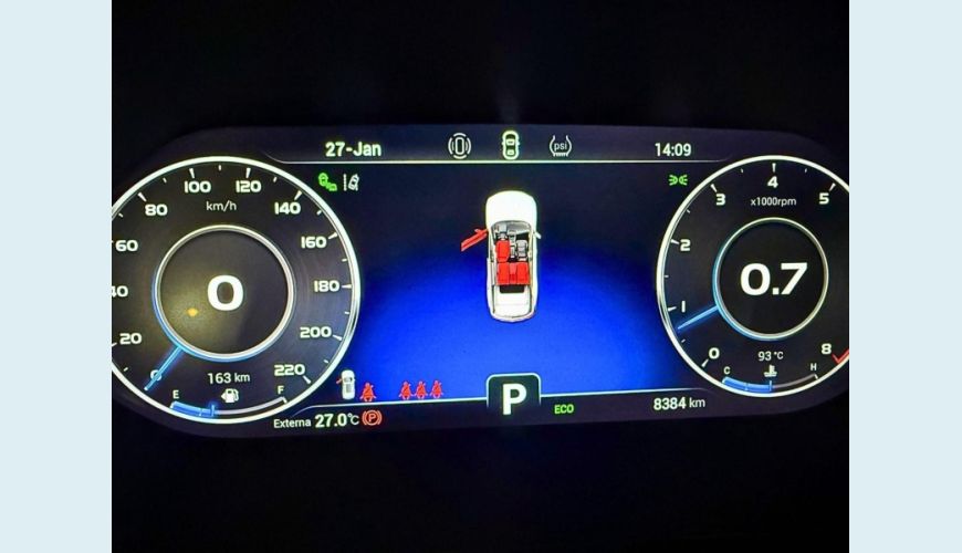 CHERY TIGGO 7 PRO 1.5 TURBO HIBRIDO FLEX MANUAL 4P - CINZA - 2025 Foto 9 (Grande)