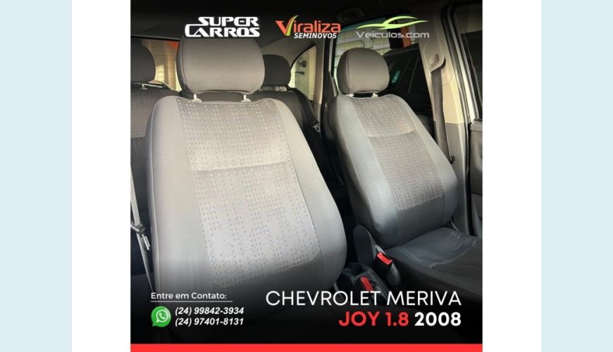 CHEVROLET MERIVA FLEX MANUAL 4P - BRANCO - 2008 Foto 9 (Grande)