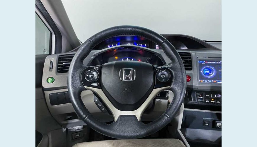 HONDA HONDA CIVIC NEW LXS 1.8 16V I-VTEC FLEX AUT. 4P - BRANCO - 2014 Foto 9 (Grande)
