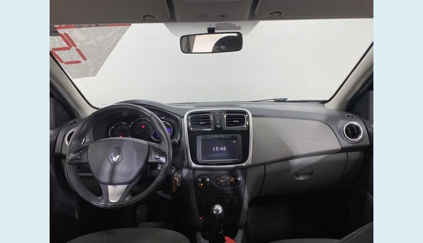 RENAULT LOGAN DYNAMIQUE 1.6 8V FLEX MANUAL 4P - PRETO - 2015 Foto 9 (Grande)
