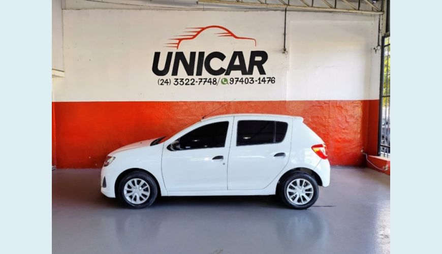 RENAULT SANDERO FLEX MANUAL 4P - BRANCO - 2020 Foto 9 (Grande)