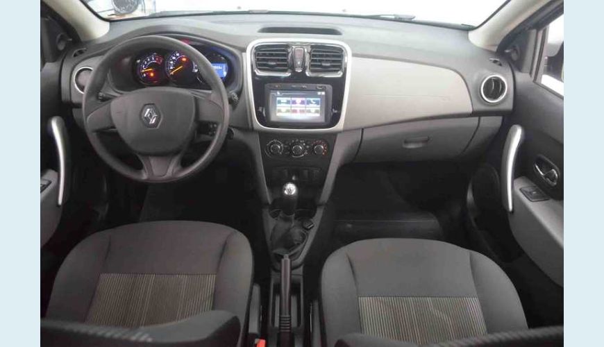 RENAULT LOGAN EXPRESSION 1.6 8V FLEX MANUAL 4P - PRATA - 2017 Foto 9 (Grande)