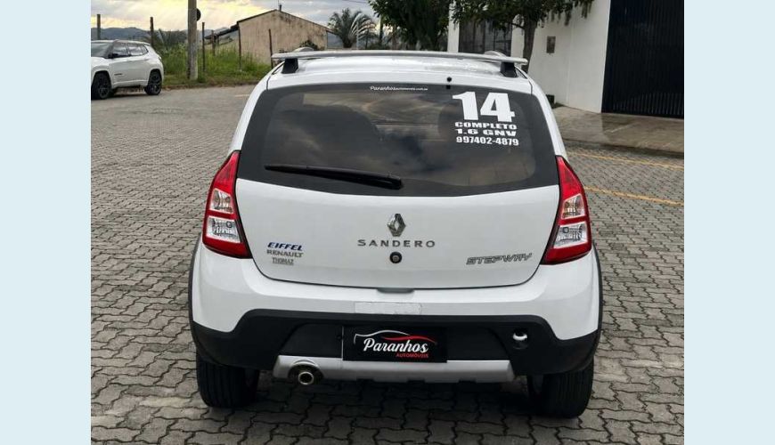 RENAULT SANDERO STEPWAY 1.6 8V FLEX MANUAL 4P - BRANCO - 2014 Foto 9 (Grande)