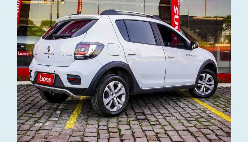 RENAULT RENAULT SANDERO STEPWAY 1.6 16V FLEX MANUAL 4P - BRANCO - 2018 Foto 9 (Grande)