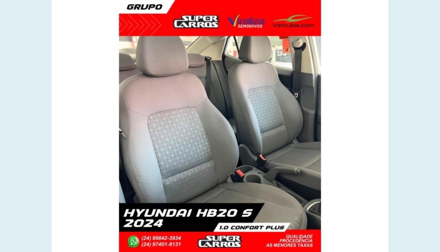 HYUNDAI HYUNDAI HB 20S FLEX MANUAL 4P - BRANCO - 2024 Foto 9 (Grande)