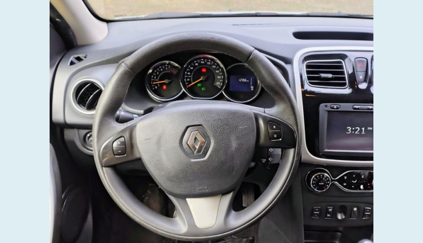 RENAULT RENAULT SANDERO FLEX MANUAL 4P - BRANCO - 2015 Foto 9 (Grande)