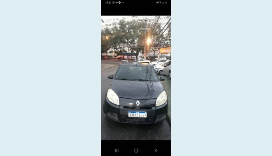 RENAULT SANDERO 1.6 EXPRESSION 16V FLEX 4P - AZUL - 2012 Foto 1 (Grande)