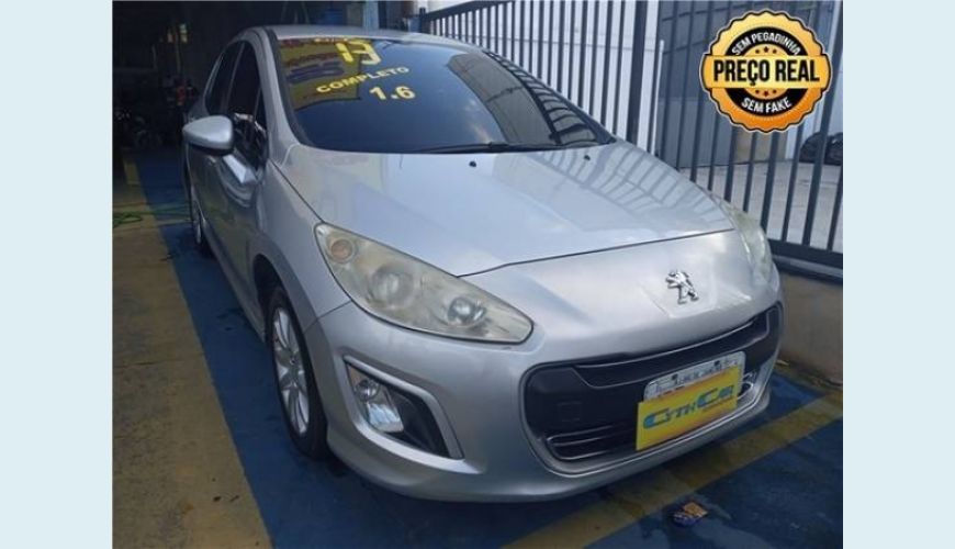 PEUGEOT 308 1.6 ALLURE 16V FLEX 4P - PRATA - 2013 Foto 1 (Grande)
