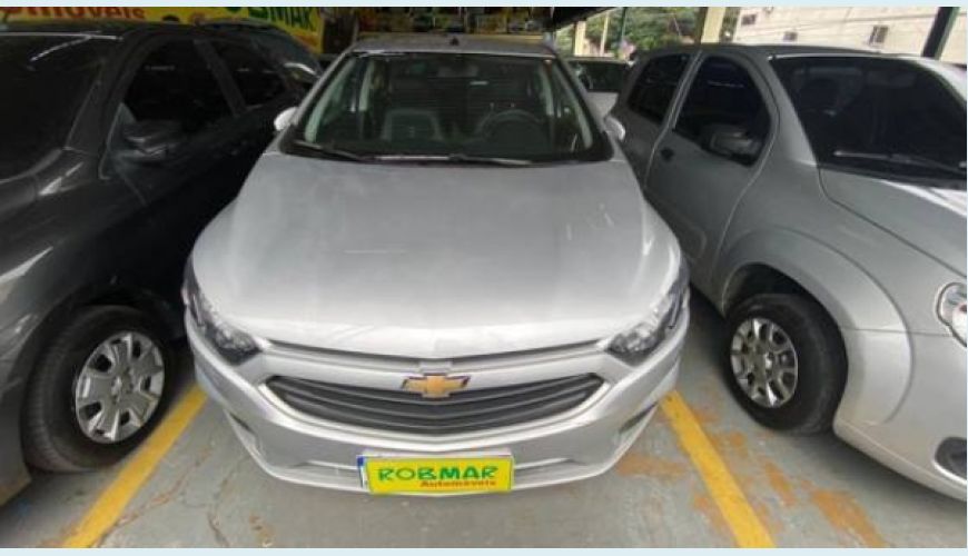 CHEVROLET ONIX 1.0 MPFI LT 8V FLEX 4P - PRATA - 2019 Foto 1 (Grande)
