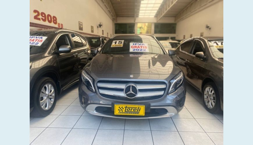 MERCEDES-BENZ GLA 200 1.6 CGI ADVANCE 16V TURBO 4P AUT. - CINZA - 2015 Foto 1 (Grande)
