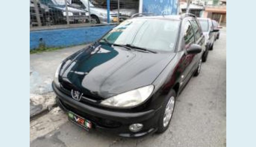 PEUGEOT 206 1.4 PRESENCE SW 8V FLEX 4P - PRETO - 2007 Foto 1 (Grande)