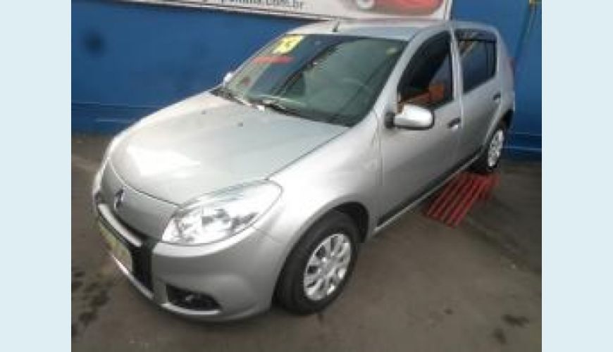 RENAULT SANDERO 1.0 EXPRESSION 16V FLEX 4P - PRATA - 2013 Foto 1 (Grande)