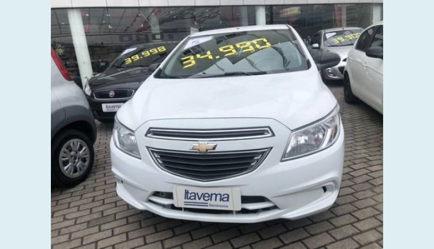 CHEVROLET ONIX 1.0 MPFI LT 8V FLEX 4P - BRANCO - 2015 Foto 1 (Grande)